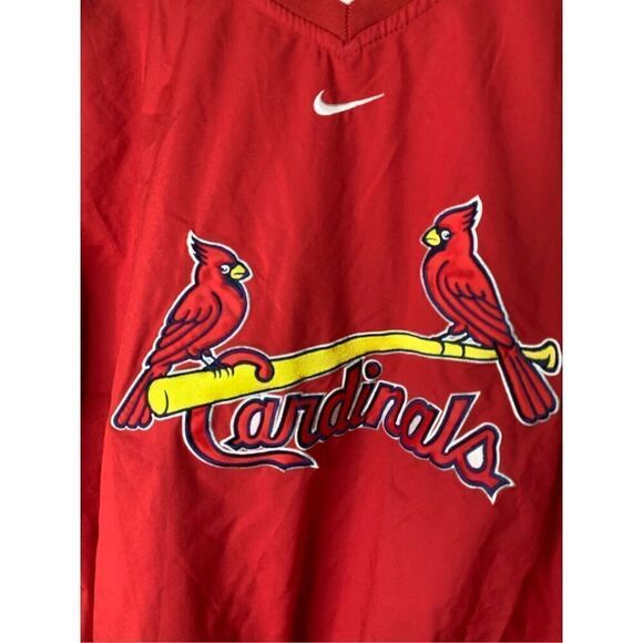 St. Louis Cardinals MLB Nike Swoosh windbreaker pullover red men's size XL - Picture 3 of 6